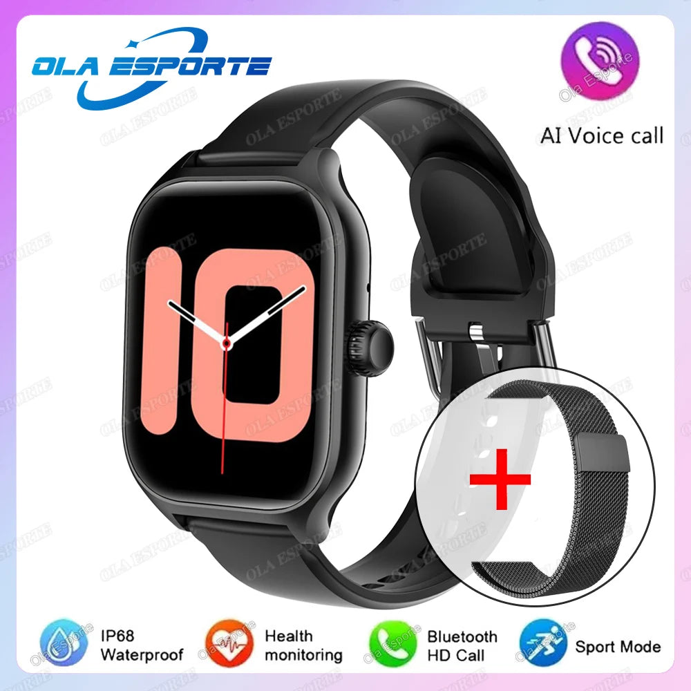 New Smart Watch Bluetooth Call Heart Rate Sleep Monitoring 100+ Sports Modes Pedometer IP68 Waterproof Smartwatch For Men Women