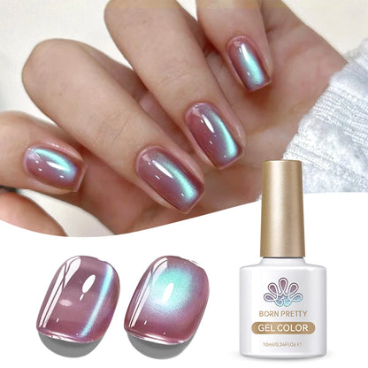 BORN PRETTY 10ml HEMA TPO FREE Mint Chocolate Cat Magnetic Gel Nail Polish Sumer Colored Ultra Shine Soak Off UV Gel Nail Art
