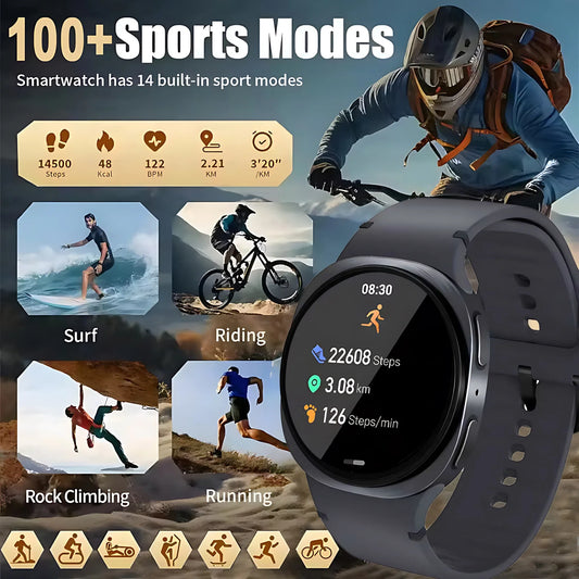 New Watch 8 Mini GPS Track Smart Watch For Men Women Health Sport AMOLED Heart Rate Bluetooth Call Waterproof Smartwatches 2025