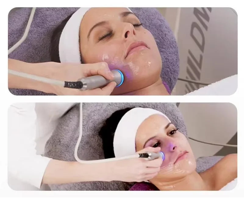 Skin Care Set Plasma Beauty Skin Scrub Rf Skin Tightening Mist Spray Hot ColdHammer Multifunction Facial Machine