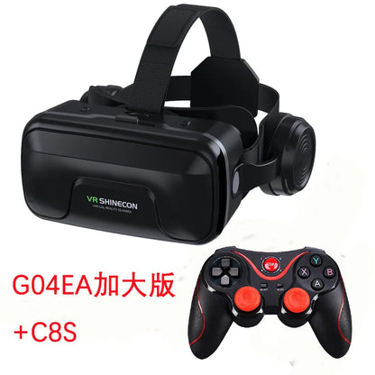 VR Shinecon Virtual Reality Casque Helmet 3D Glasses For Smartphone Smart Phone Headset Goggles Binoculars Video Game Wirth Lens