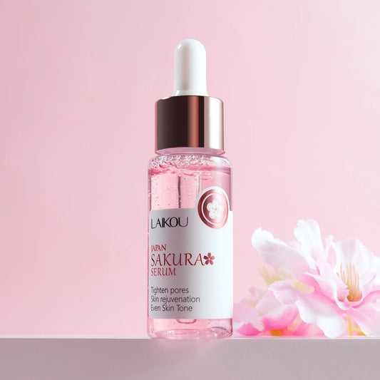 Sakura Whitening Face Serum Anti Aging Fade Fine Lines Tighten Pores Improve Melanin Pigment Dull Moisturizer Brighten Skin Care