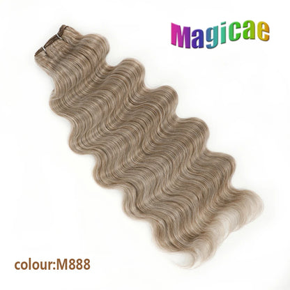 Magicae 30Inches Brown 12# M816# Sliver White Ombre Blond 613 Ombre 27# Body Wave High Temperature Synthetic Hair Extensions