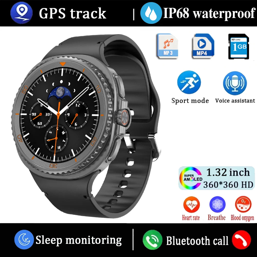 2025 New Watch8 Ultra Smart Watch Classic NFC Health Monitoring GPS Bluetooth Call 3ATM Waterproof HD Smartwatch For IOS Android