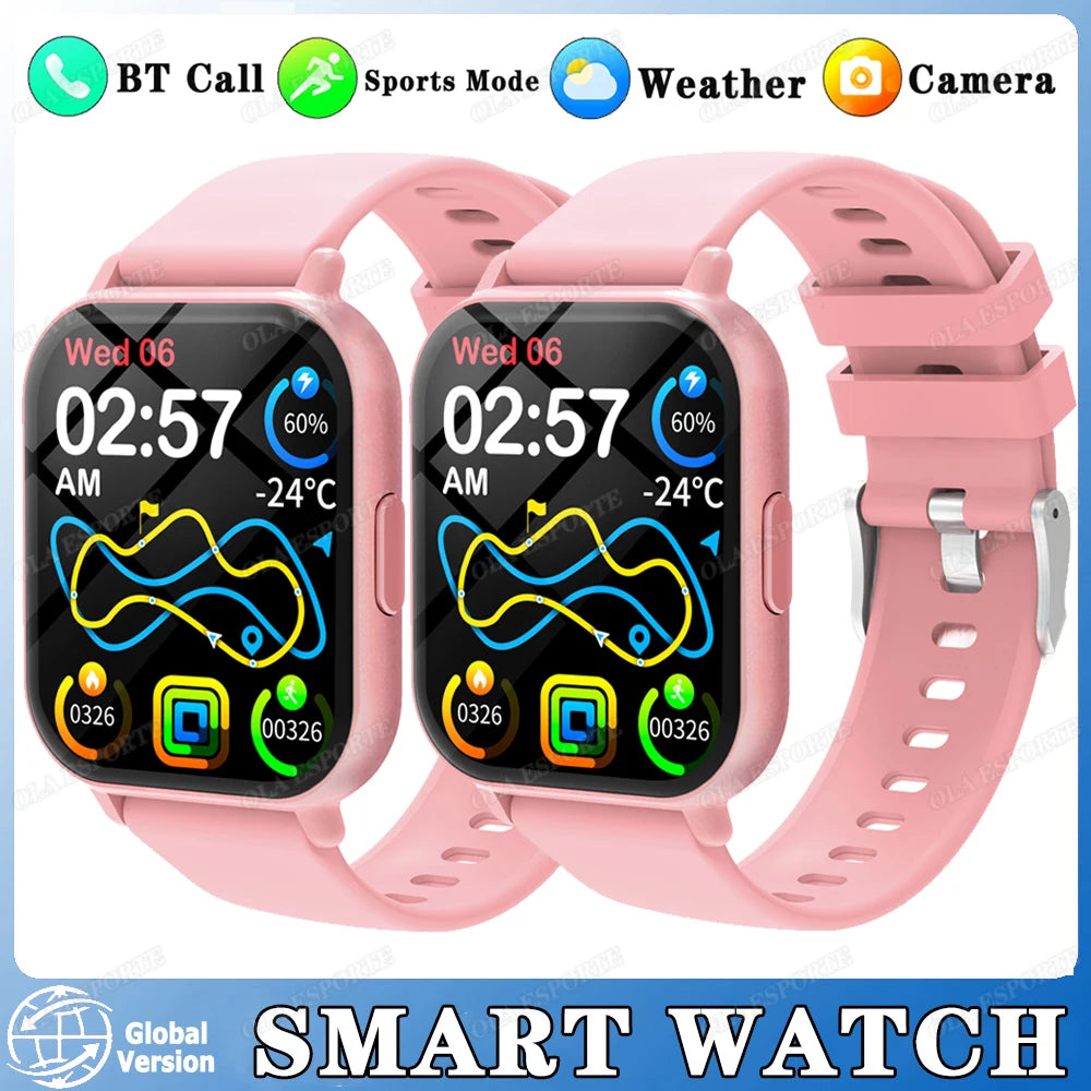 New Women Bluetooth Call Smart Watch Heart Rate Menstrual Tracking Health Smartwatches Waterproof Men Smartwatch For Android IOS
