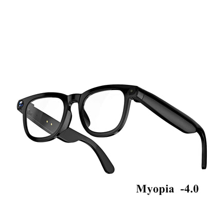 Smart Camera Glasses Prescription Lenses Translate Language Bluetooth Call AI Image Recognition Meeting Notes Smart Glasses
