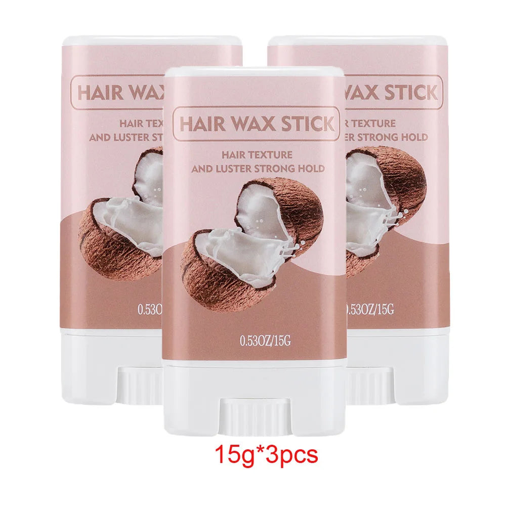 Hair Wax Stick 15g Non-Greasy Style Aloe Vera Sakura Flavored Anti-frizz Artifact Hair Long-lasting Style for Wig Edge Control