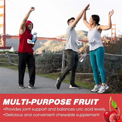 Tart Cherry Gummies - Contains Celery Seeds, Uric Acid Cleansing Flush, Relieves Joint Pain, and Improves Sleep Quality