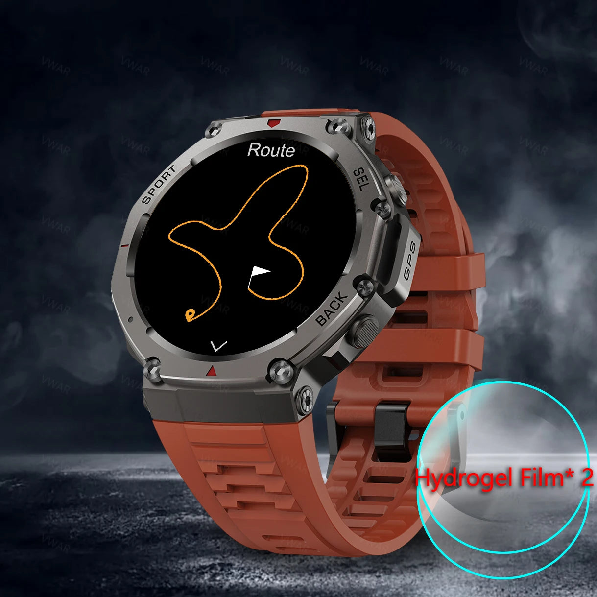 VWAR T-Rex 3 GPS Smart Watch 5 ATM Waterproof Built-in Dual-band GNSS Compass Military Sport Smartwatch Men 2025 New for Xiaomi