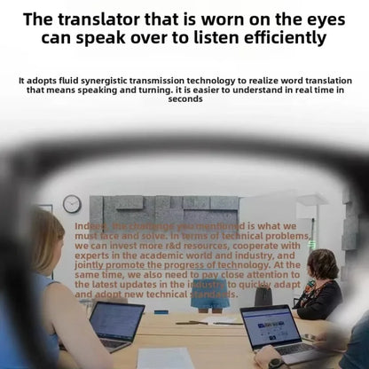 Go2 Smart Glasses AR Smart Translation Teleprompter for Real-Time Meeting Assistance Android Compatible 3D Style