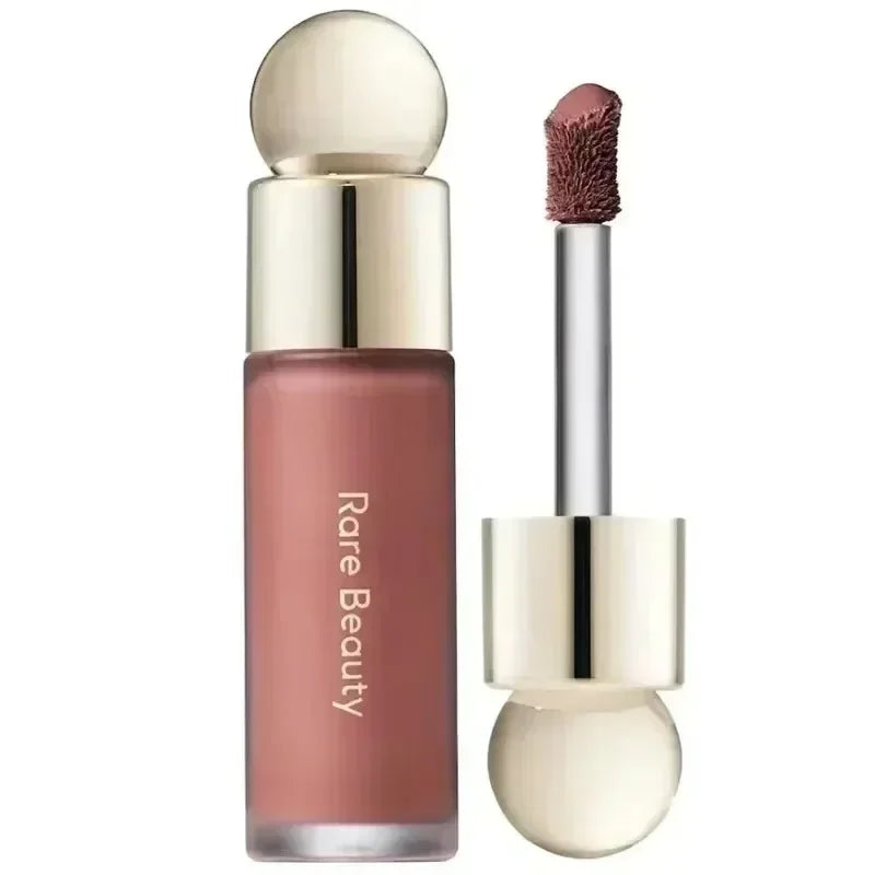 New Fashion ROSE BEAUTY Setting Powder With Mirror Liquid Blush Moisturizing Dual-use Waterproof Lip Glaze Rouge Smooth Makeup