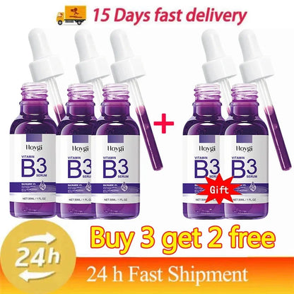 Hoygi Niacinamide Facial Serum Vitamin B3 Wrinkles Pigment Dark Spot Removal Correcting Glow Serum Face Whitening Moisturizer