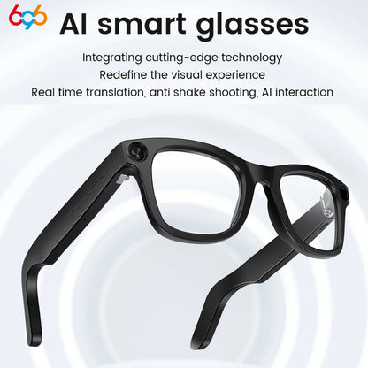 Fashion Smart Glasses Real-Time Translation 800W Camera 1080P Video Recording Anti-Shake Smart Image Recognition Sunglasses