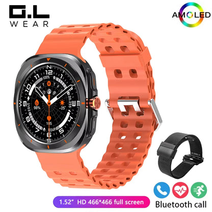 G.L Wear 2025 New Men's Smart Watch 1.52 Inch Bluetooth Talk Sports Fitness Pedometer Woman Smart Watch
