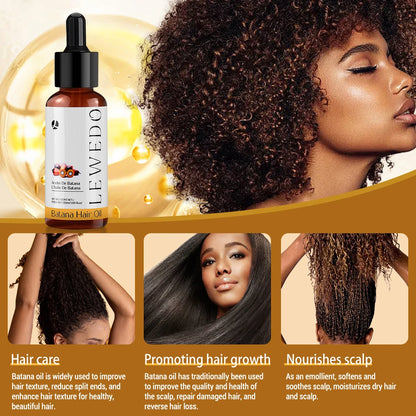 Natural Batana Oil For Hair Growth Anti-Hair Loss Strengthen Roots Repair Damaged Dry Hair Care Essence Oil Eliminate Split Ends