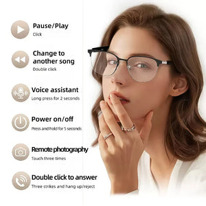 GS06 AI Bluetooth Glasses translation Earphones With Camera Automatic voice Smart glasses Multi-function keys For Sports