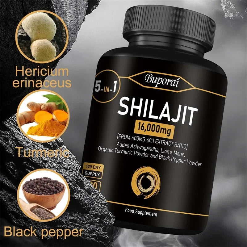 Himalaya Shilajit Capsule Original High in Trace Minerals for Energy,Muscle Strength&Immunity, Endurance for Adult