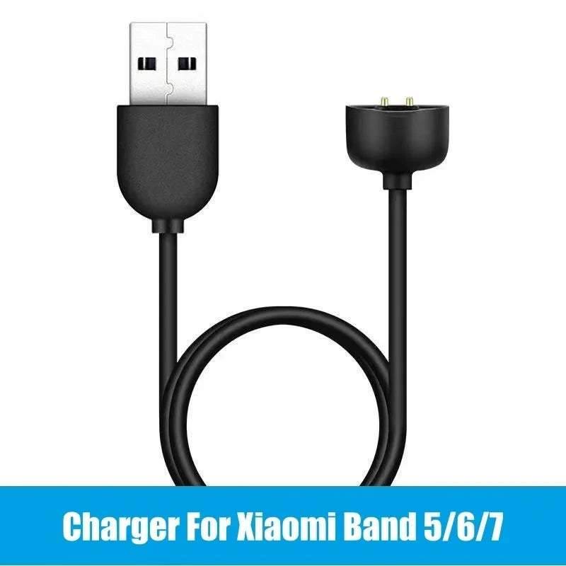 For Xiaomi Mi Smart Band 5 6 7 Magnetic Charging Cable Dock Portable USB Charger Wire Watch Accessories