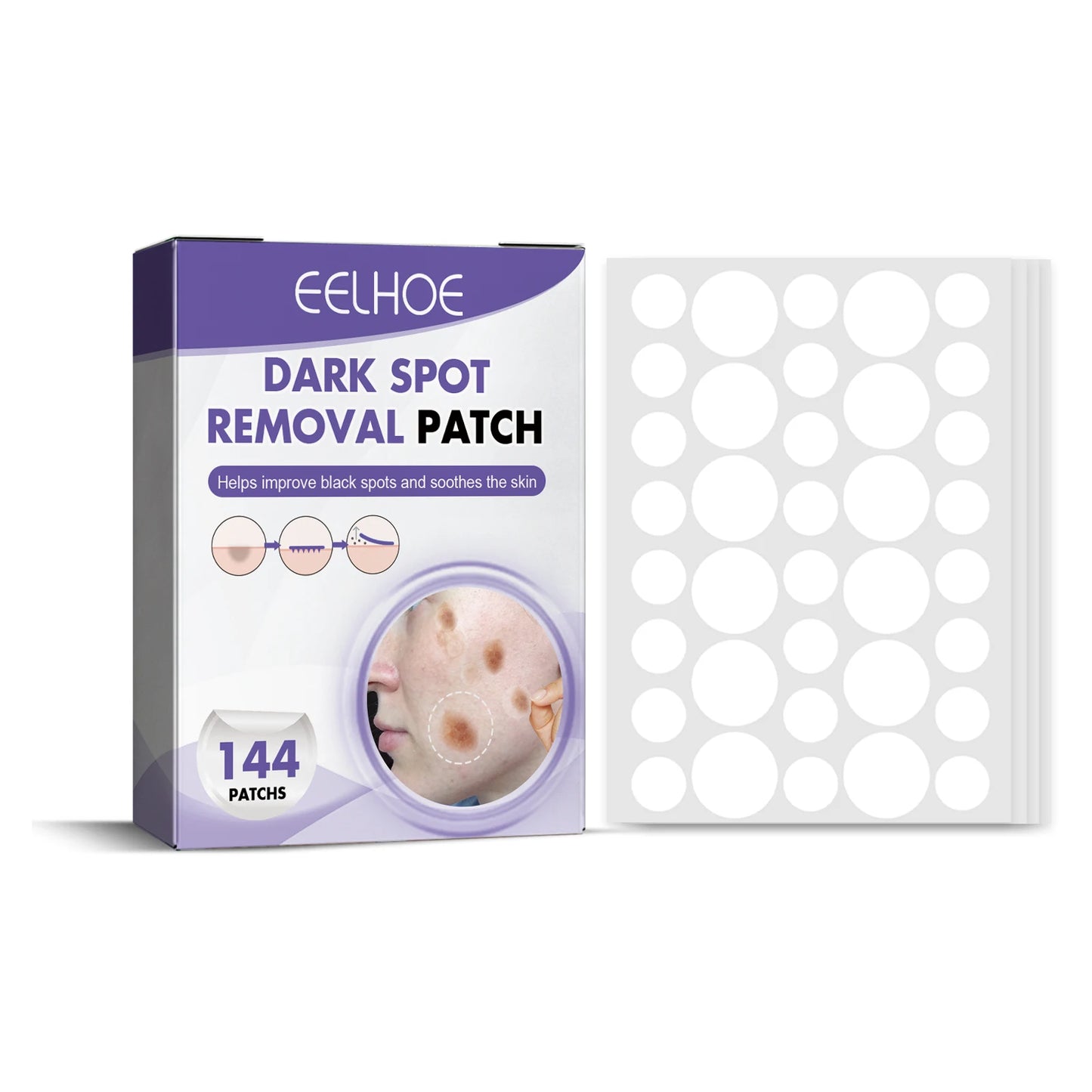Dark Spot Correcting Patches Freckles Remover Brightening Fade Fade Dark Spots Lightening Melasma Facial Invisible Care Stickers