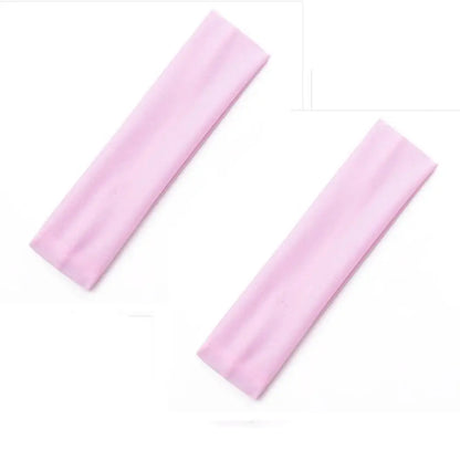 Hot SALE!! 2PCS Sports Headbands High Elastic Women Gym Yoga Hair Bands Exercise Tennis Fitness Running Sweat Head Hair Bands