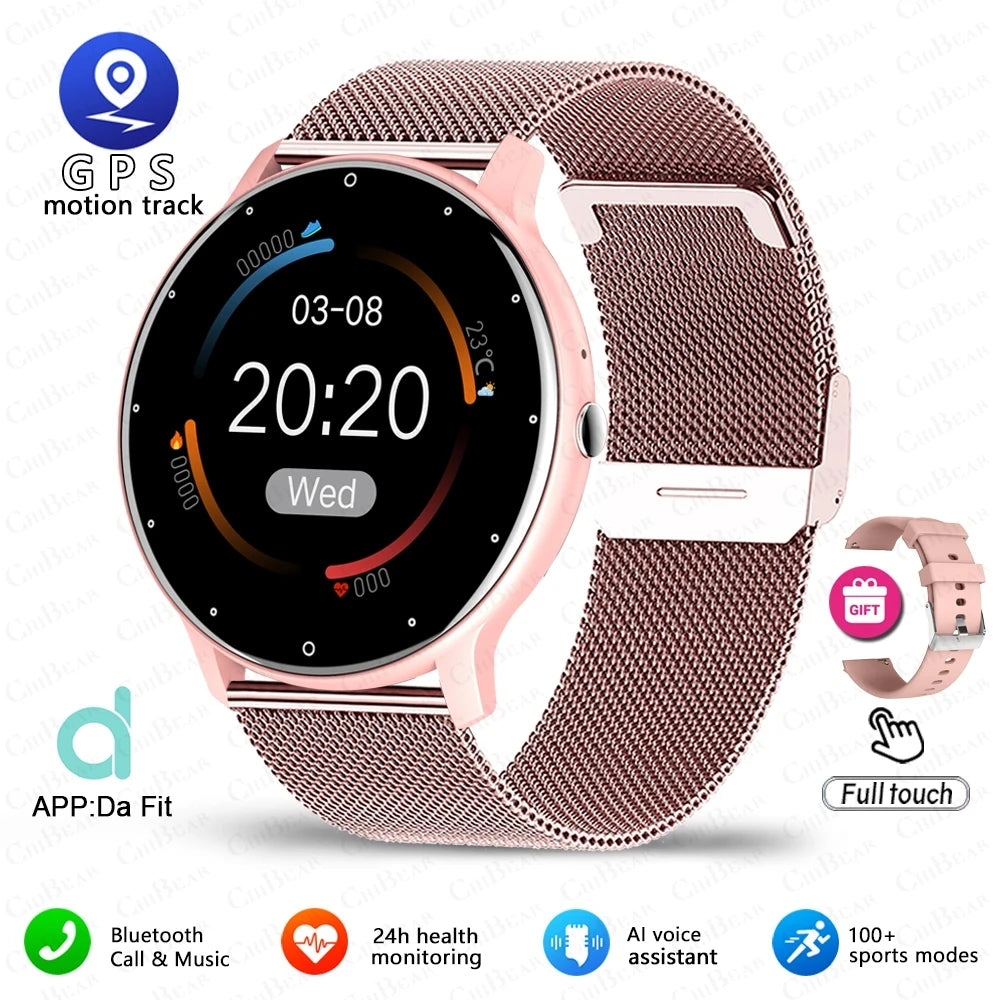 For Xiaomi Fashion Ladies Smart Watch Full Touch Screen HD Screen Health Monitoring Heart Rate Waterproof Bluetooth Call Watch