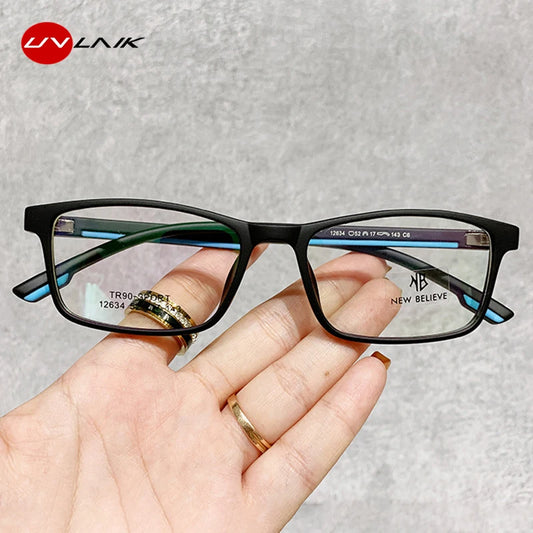Advanced Texture Flat Glasses Eye Protection Retro Business Sports Style Square Spectacle Frame Flexible and Non Slip Style