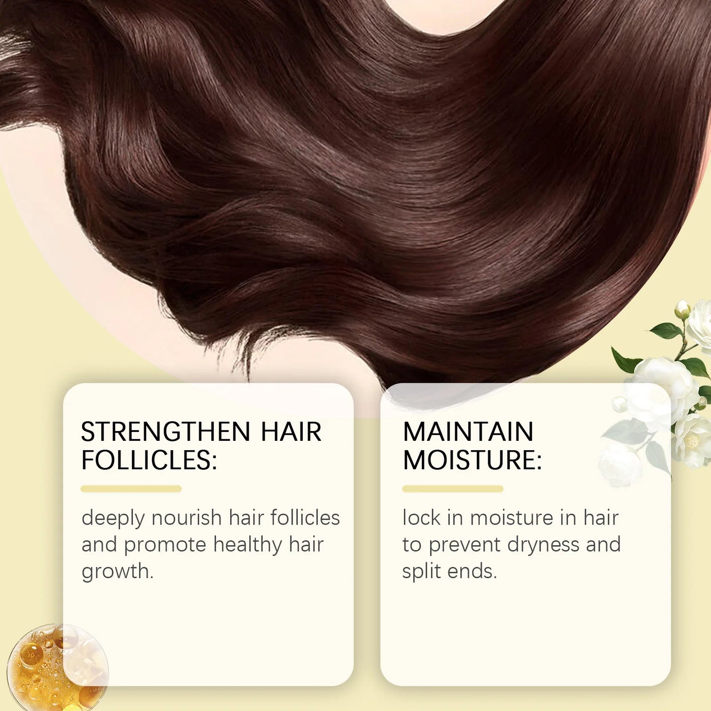 Camellia Hair Oil Restore Hair Shine Softness Smooth Deep Moisturizer Repair Keratine Damaged Frizz Dry Scalp Hair Care Products