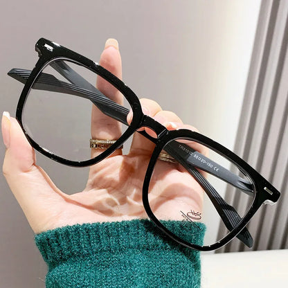 UVLAIK TR90 Large Square Glasses Frame Women Men Fashion Oversized Myopia Eyewear Optical Prescription Eyeglasses Frame