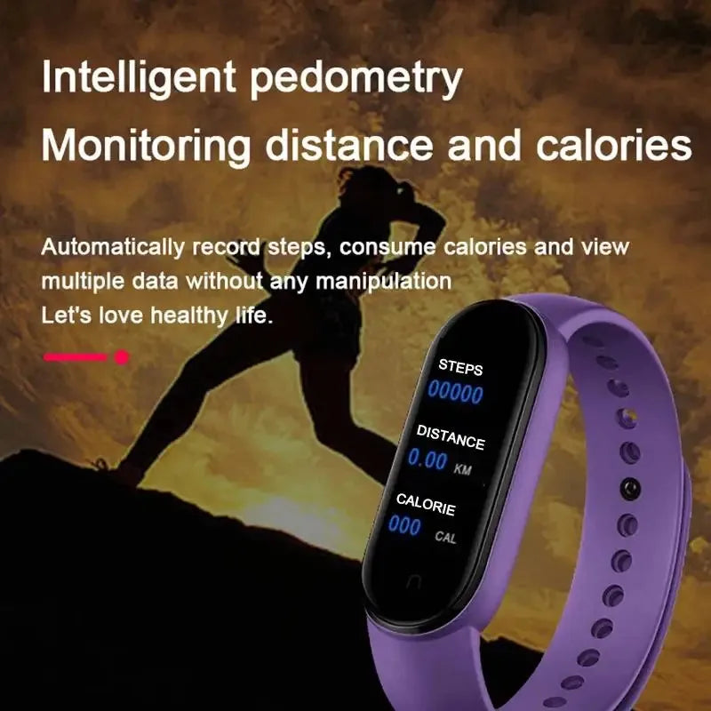 M7 Smart Band Watch Silicone Heart Rate Smart Band Varied Dials Fitness Tracker Blood Pressure Sport Bracelet For Mi Band 7