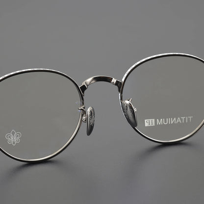Eyeglass Frame For Women Reading Glasses Designer Luxury Brand Prescription Fashion Titanium Men Retro Round Optical Eyewear