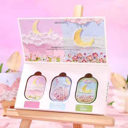 3pcs Solid Perfume Gift Set for Women,Long-Lasting Scented Balm with Jasmine Notes,Tea Fragrance,Idea for Dates Casual Attire