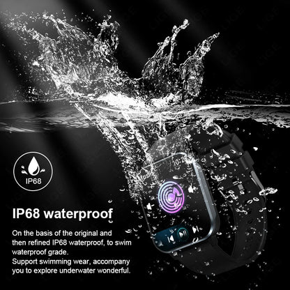 LIGE Smart Watch Men  Monitoring Sports Fitness Waterproof  Watch Man Woman Body Temperature Monitor SmartWatch 2024 New+Box