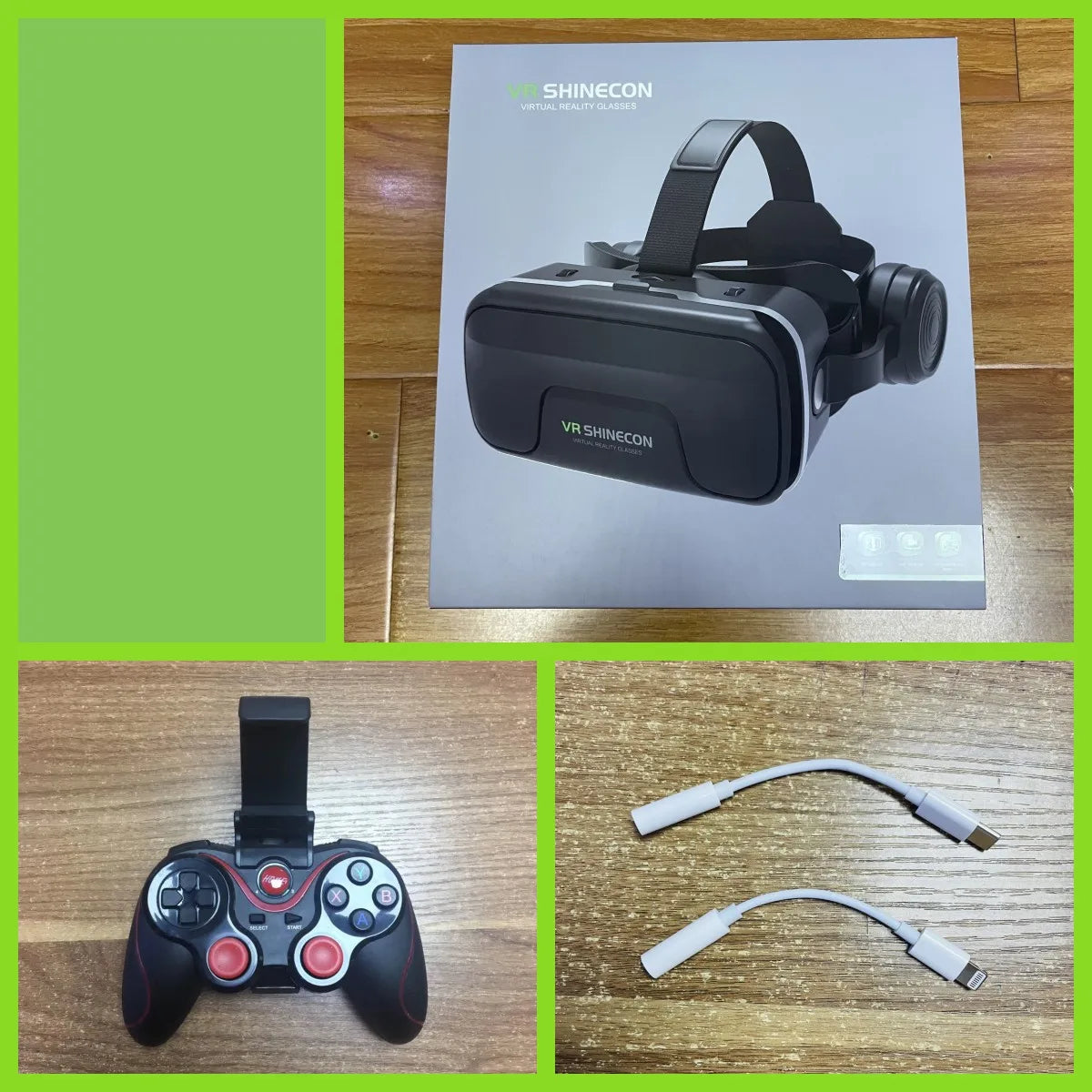 VR Shinecon Virtual Reality Casque Helmet 3D Glasses For Smartphone Smart Phone Headset Goggles Binoculars Video Game Wirth Lens