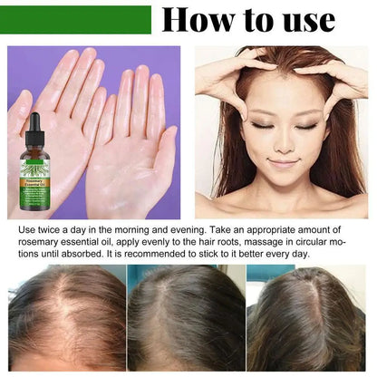 Essential Oil Scalp & Hair Strengthening Rosemary Oil for Hair Growth Repair Damaged Hair Care 30ml Anti Loss Hair Oil