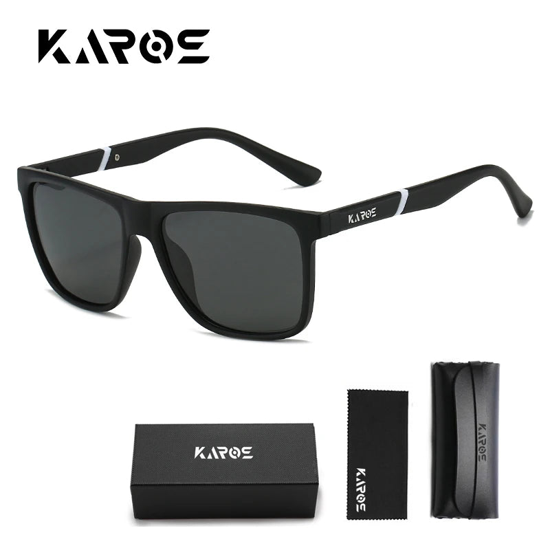 KAROS Polarized Sunglasses Driving Outdoor Travel Ultralight UV400 Eyewear Men Women Sports Fishing Mirror Sun Glassses YZ2015WB