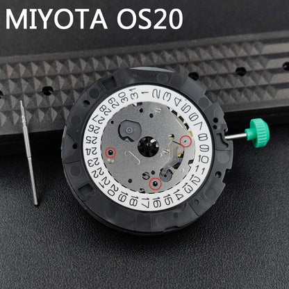 Genuine Miyota 0S20 Quartz Chronograph Watch Movement Modified Japan Movement OS20 Chronograph Seconds with Battery
