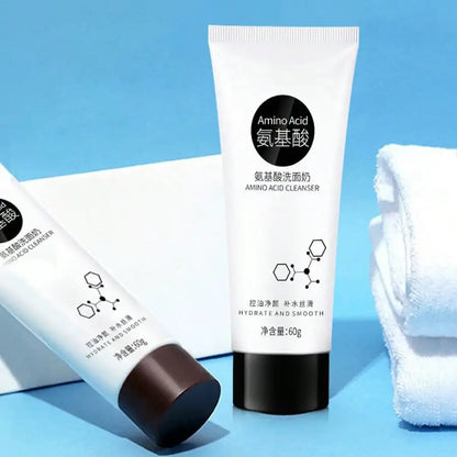 Amino Moisturizes Acid Facial Cleanser Deeply Cleans Dirt Controls Oil Enriches Foam