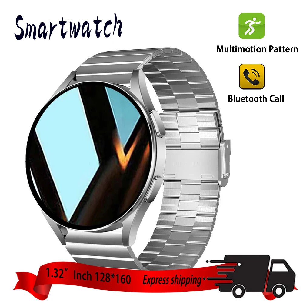 2025 New Business Smartwatch Men 1.32" inch Bluetooth Call Fitness Tracker Smart Wearable Women Wireless Call Watch Android IOS