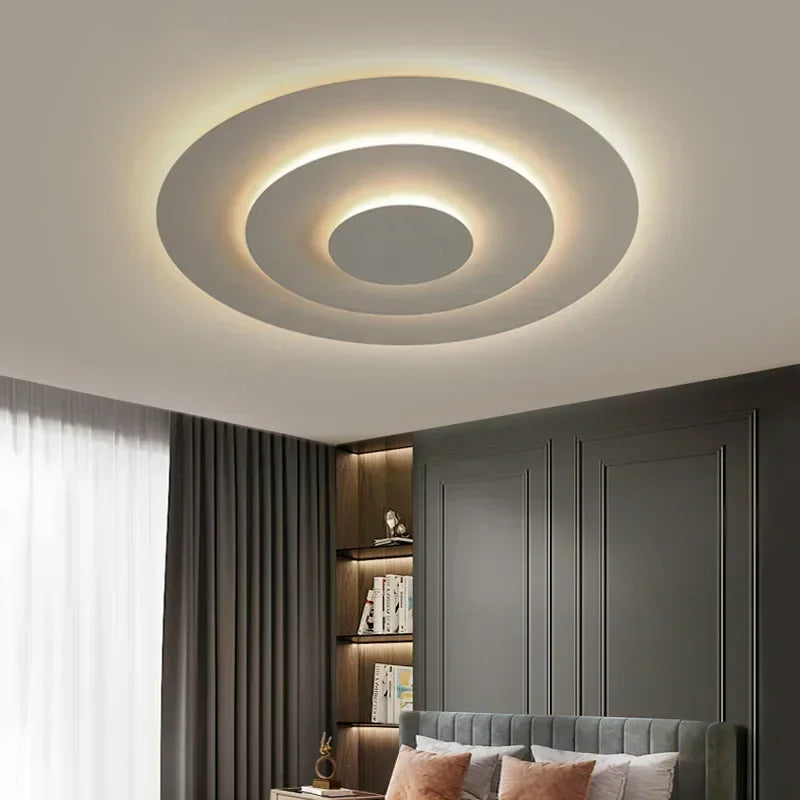 Modern LED Ceiling Lamp for Living Dining Room Study Bedroom Geometry Ceiling Lights Indoor Home Decor Lighting Fixture Luster