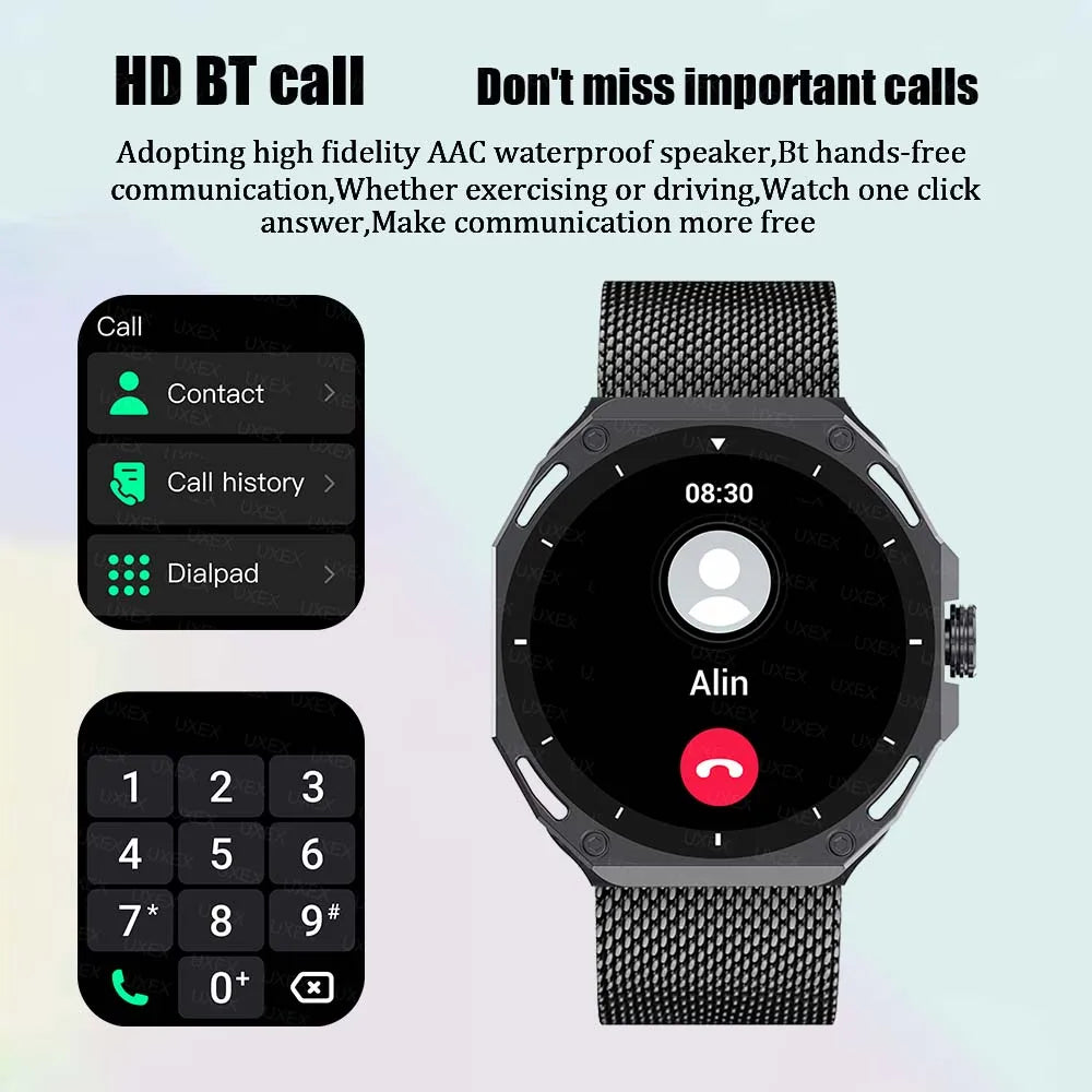 Business Smart Watch Watch Men 1.53 HD Screen Full Always On Display Bluetooth Call Custom Photo 3D UI Smart Watch Women Outdoor