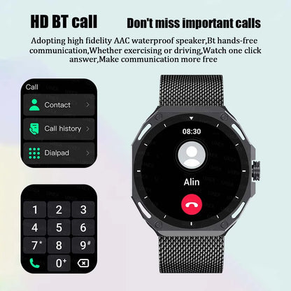 Business Smart Watch Watch Men 1.53 HD Screen Full Always On Display Bluetooth Call Custom Photo 3D UI Smart Watch Women Outdoor