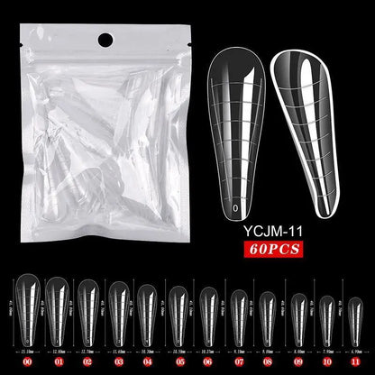 Clear Nail Extension Forms Top Molds For Nails Quick Building Mold Dual Forms Full Cover Nail Tips Manicure Art Accessories