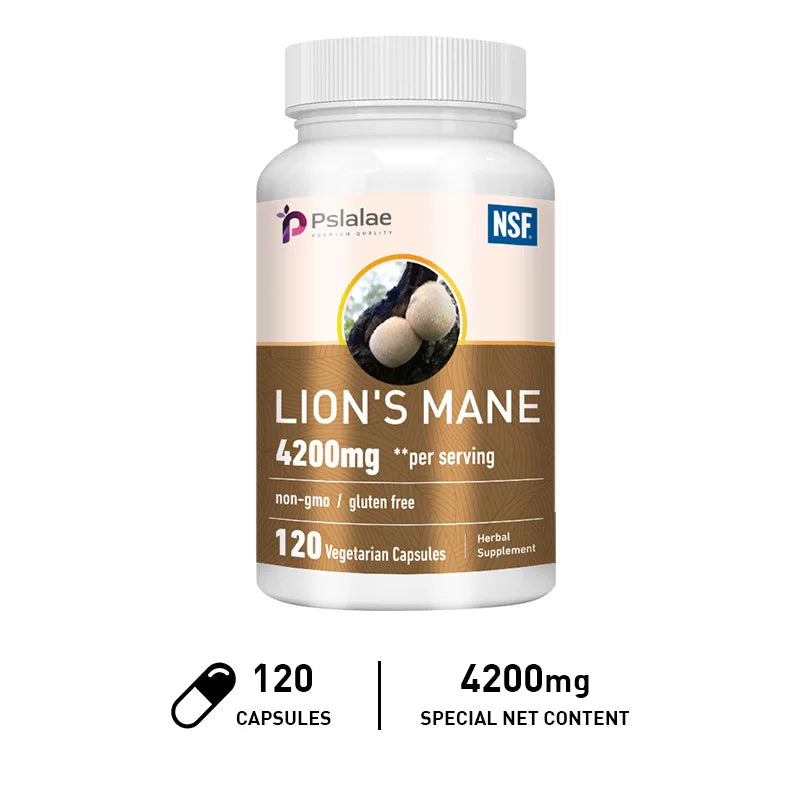Lions Mane -  Relieve Stress, Immune System Health, Improve Memory, Protect Brain Nerves