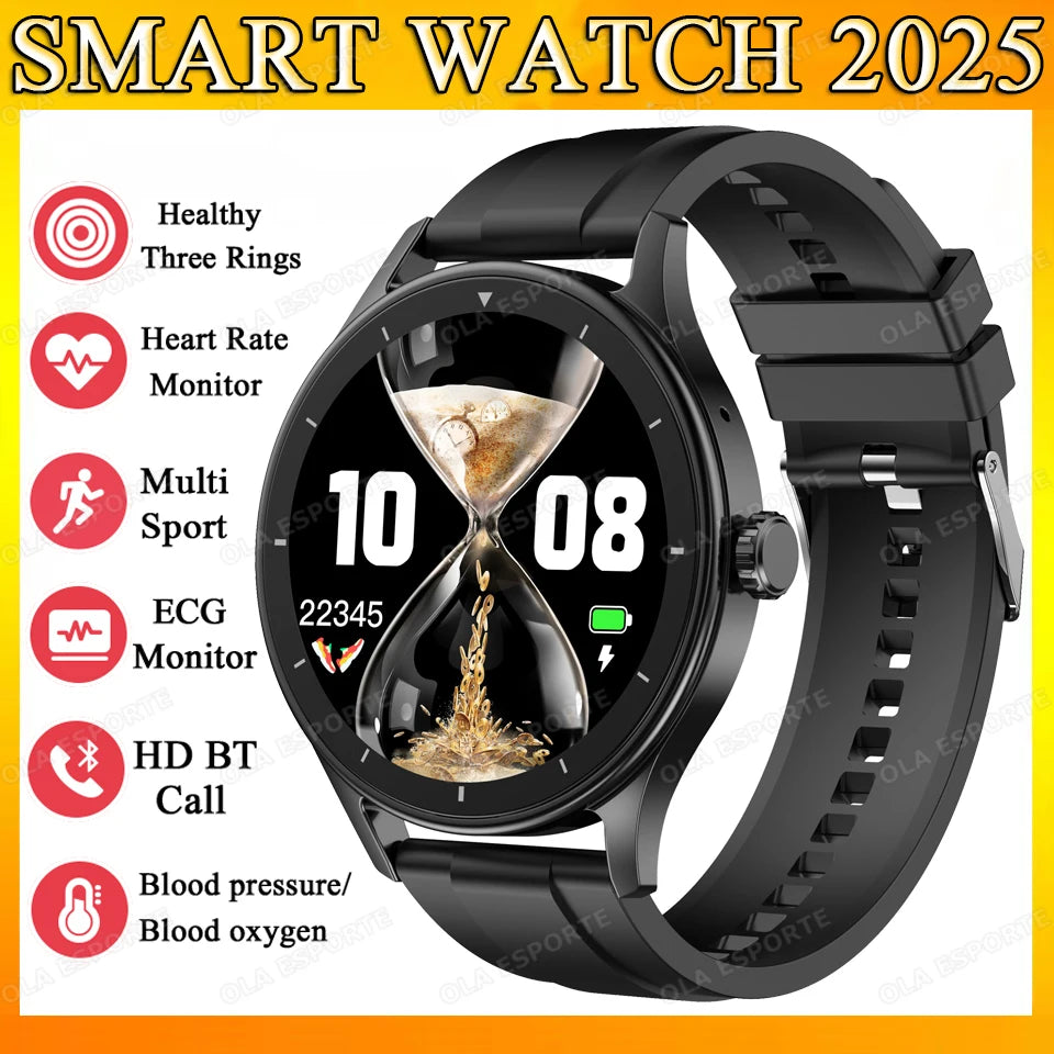 New NFC Smart Watch Women Heart Rate Blood Oxygen Monitor Wireless Call Smartwatch 100+Sports Modes Pedometer Men Sports Watches