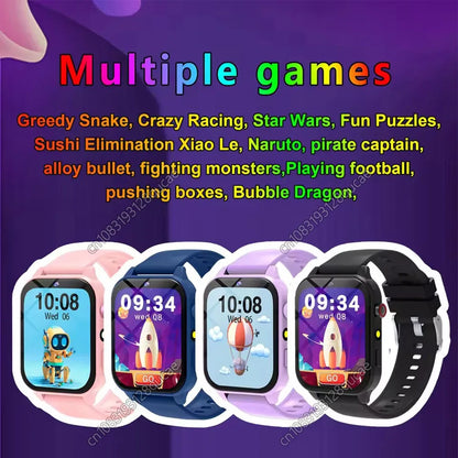 2025 New Smart Watch For Children HD Touch Screen Camera 18 Games Sleep Monitoring Alarm Clock Calculator Birthday Gift Boy Girl