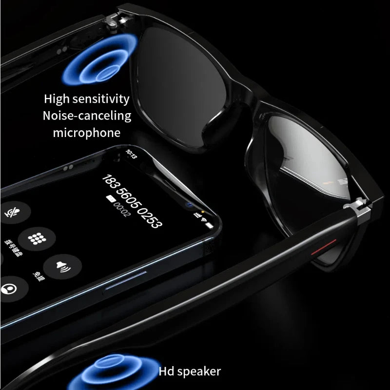 Xiaomi Smart Glasses Wireless Multi Functional Music Phone Calls Bluetooth Navigation Voice Man Woman Anti Blue Light Sunglasses