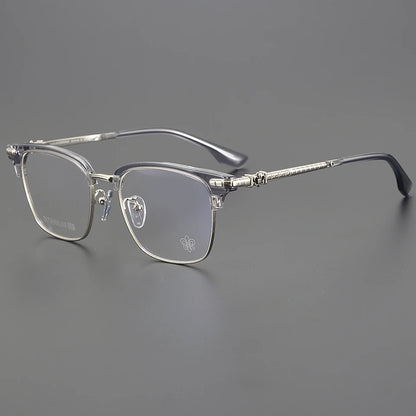 2025 Ultra Light Pure Titanium Fashion Luxury Women Square Business Glasses High Quality Men Optical Prescription Glasses Frame