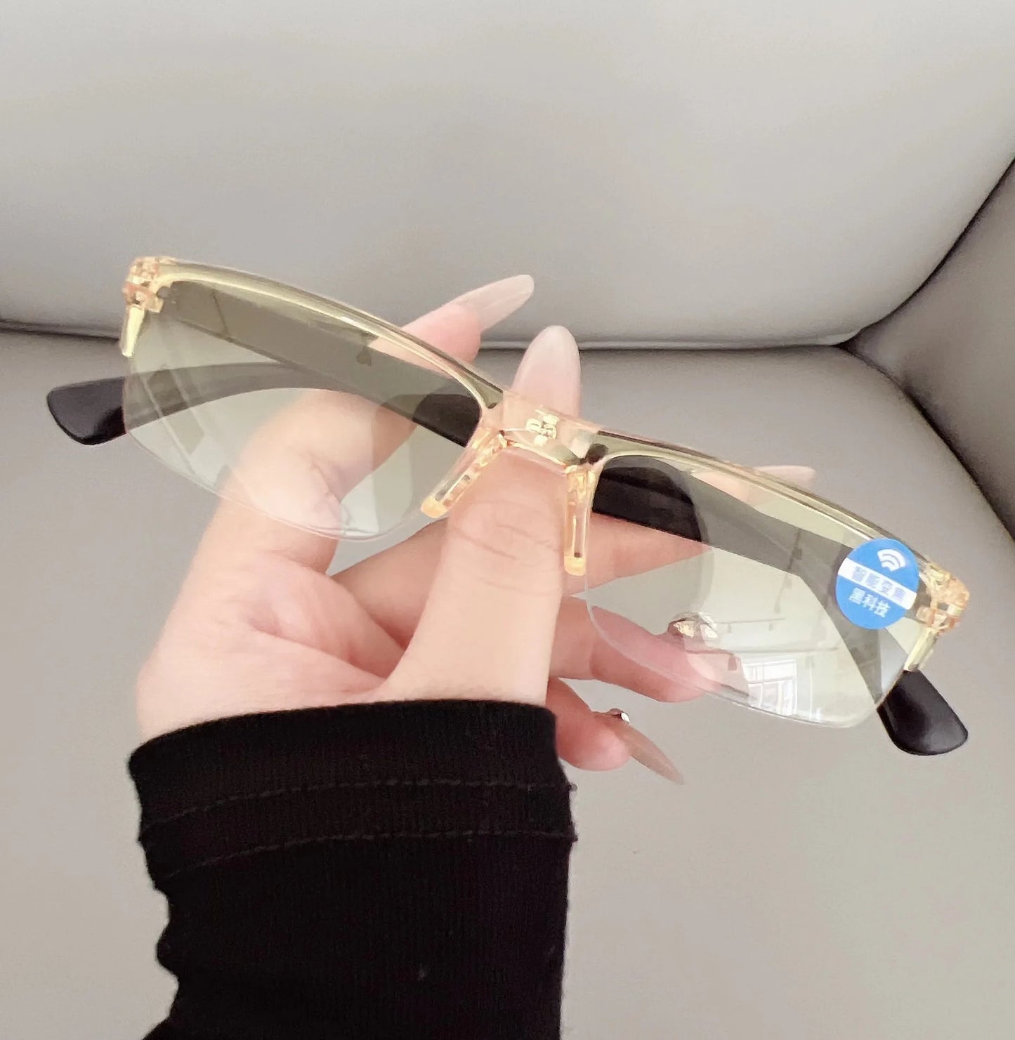 Smart Automatic Zoom Eyeglasses Anti-Blue Light Reading Glasses Men Women Optical Spectacle Intelligent zoom+1.0 to+5.0 Eyeglass