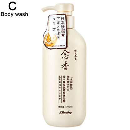 300ml Amino acid fragrant Japanese evening shampoo hair conditioner conditioner and Se hair shampoo bath lotion sham