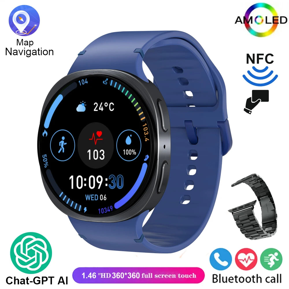 New Watch 8 Ultra Smart Watch Men NFC Health Monitoring Bluetooth Call 100+ Sports Mode IP68 Waterproof Smartwatch Women 2025